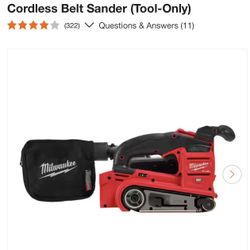 Milwaukee M18 FUEL 18-Volt Lithium-Ion Cordless Belt Sander (Tool-Only)