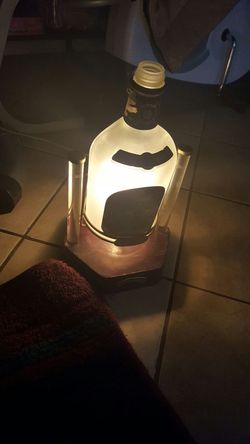 Lampara en botella de chivas regal