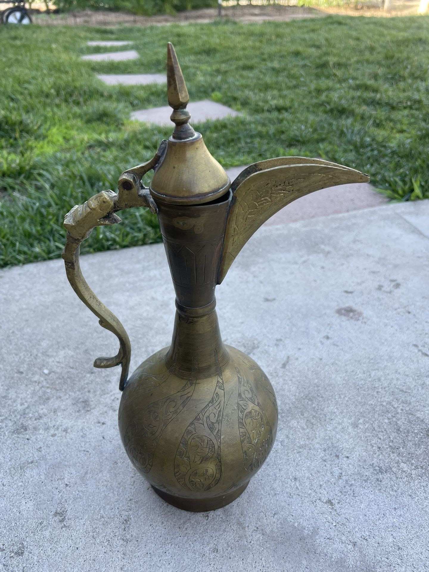 Vintage Brass Egyptian Tea Pot