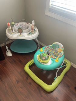 Baby activity center and walker