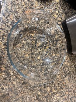 Clear Glass Oval Baking Dish