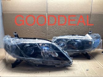 #85 fit 2011-2020 Toyota Sienna Black Projector Halogen Headlight Pair