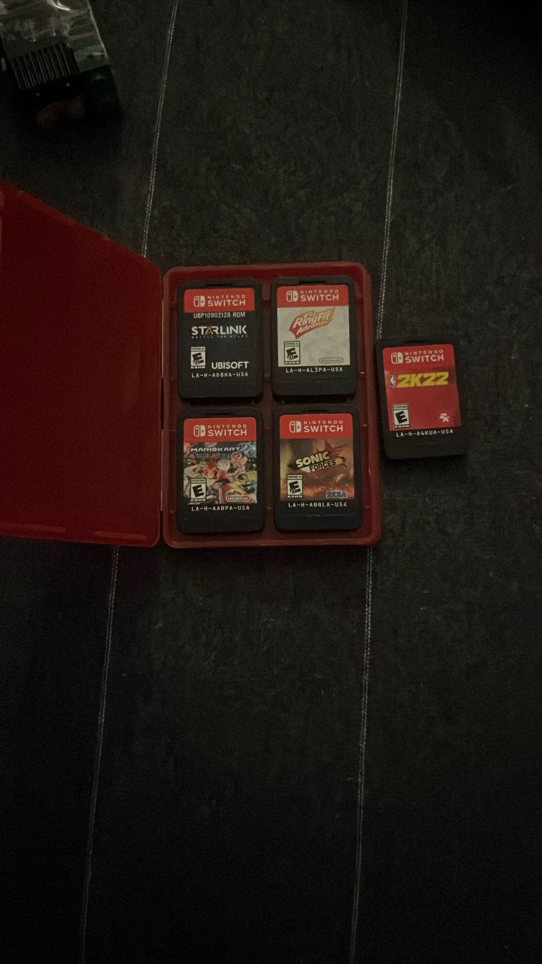 Nintendo Switch 1 games(Mario Kart Sold)