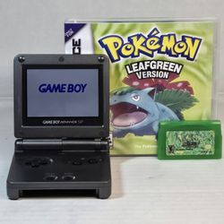 Nintendo Gameboy Advance SP 101 + Pokémon LeafGreen Bundle 