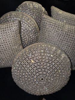 Decorative rhinestone pillows