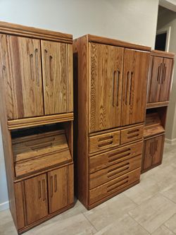 3 Piece Oak Bedroom Set