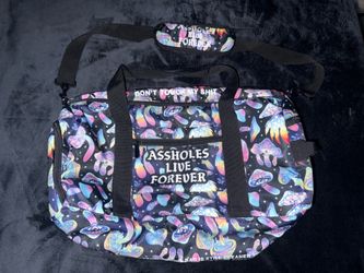 New A**holes Live Forever Trippy Hypnotic Duffel Bag