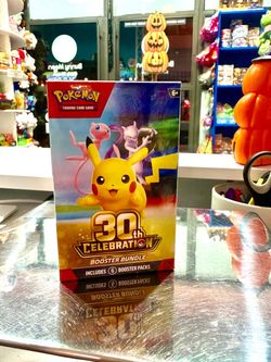 Pokémon 30th Celebration Booster Bundle — 6 Booster Packs for $99! Pick Up in Azusa or West Covina