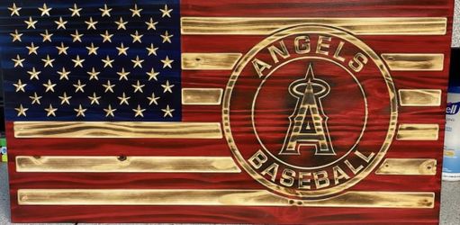 16x30 Wooden American Flag