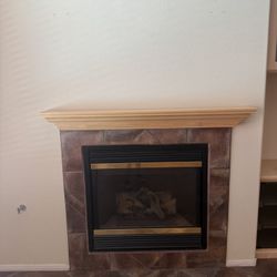 60” Wood fireplace Mantle