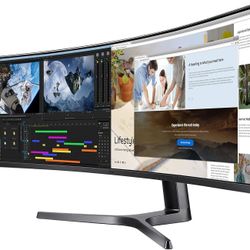 Samsung 49″ CRG9 Ultra-Wide Gaming Monitor – 5120x1440