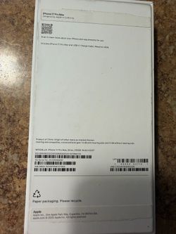 I phone 17 pro max