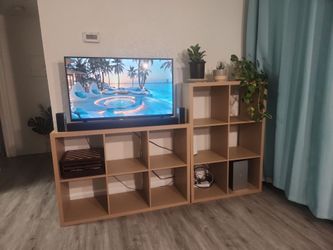 Two 13" 6 Cube Organizers Natural - Brightroom