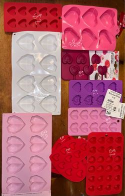 Silicone molds heart valentines theme