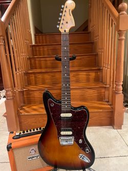 Squier Vintage Modified Jaguar w/ Orange Crush 12 Amp
