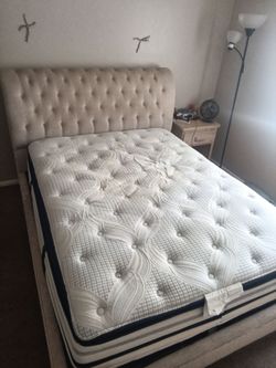 Queen Bed Frame With Mattress Comes With Box Spring