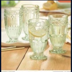 Princess House Vasos Con Pedestal