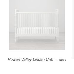 Little Seeds Rowan Valley Linden Crib With Mattress 