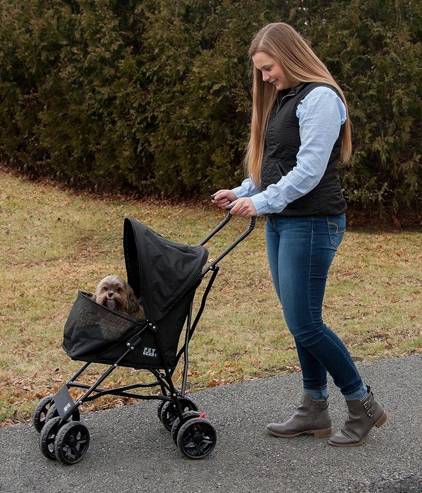 Pet Gear Travel Lite Aluminum Pet Stroller for Cats and Dogs up to 20 pounds