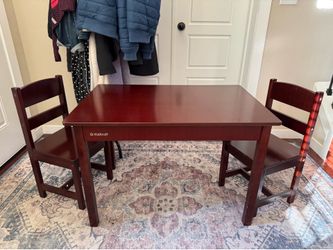 KidKraft Espresso Rectangular Kids Play Table & 2 Chairs