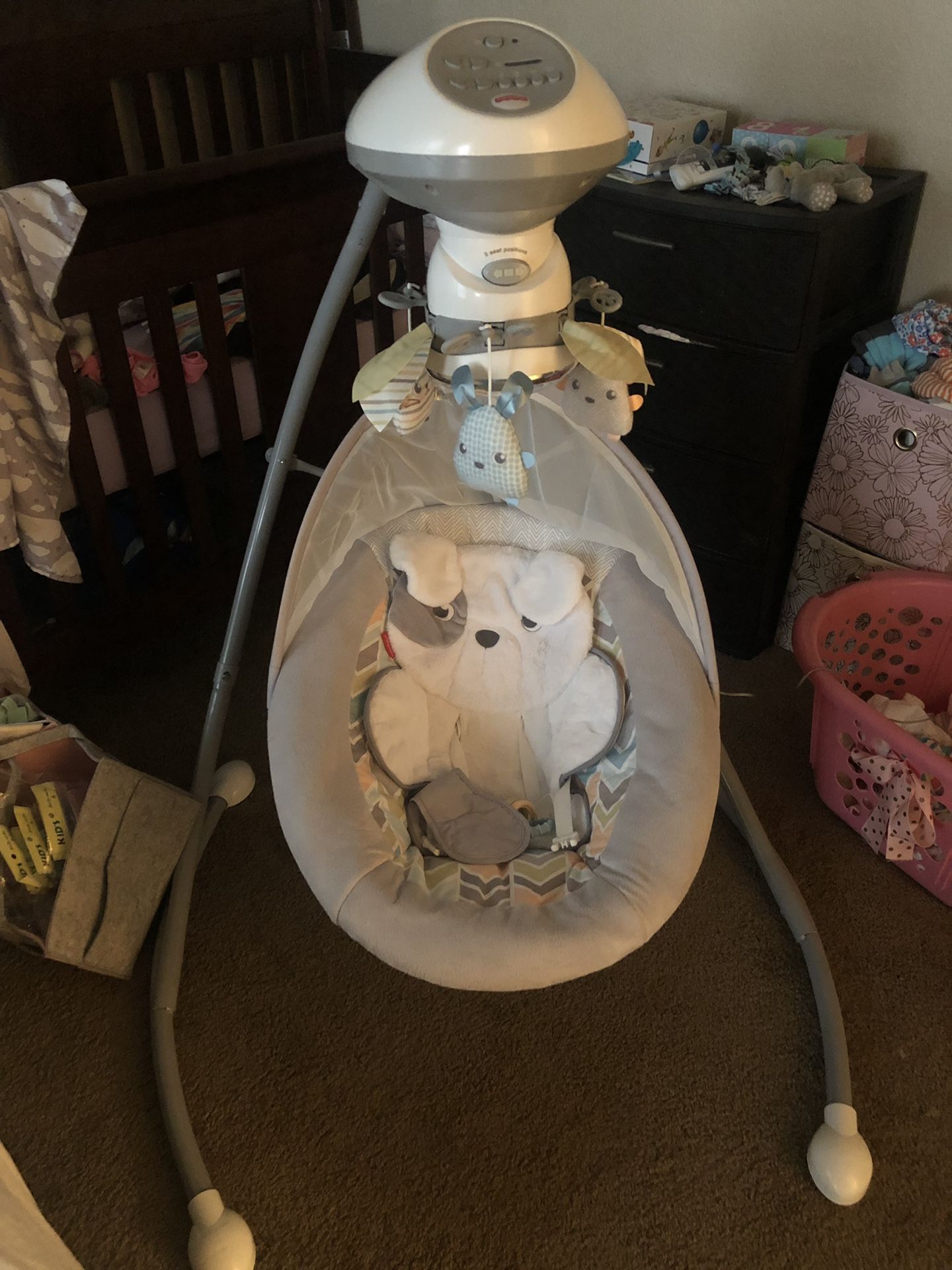 Swing and high chair