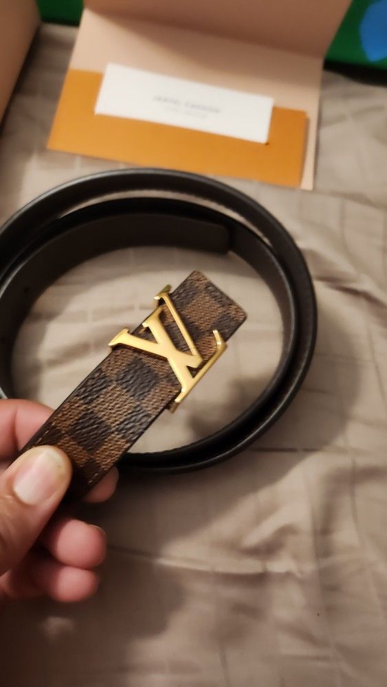 Louis Vuitton Damier Ebene 25 MM Women's Belt