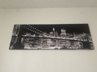New York Bridge Wall Canvas