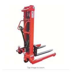 DAYTON Manual Straddle Stacker: 2,000 lb Load Capacity, 36 in x 4 in, 2 3/4 in to 5 ft 3 in, Adj
