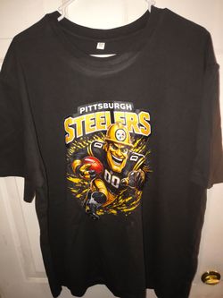 Pittsburgh Steelers Black Graphic T-Shirt Men’s 2XL – New