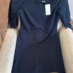 LBD Off The Shoulders With tulle Sleeves 