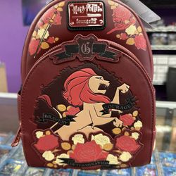 Harry Potter Gryffindor House Floral Tattoo Mini Backpack