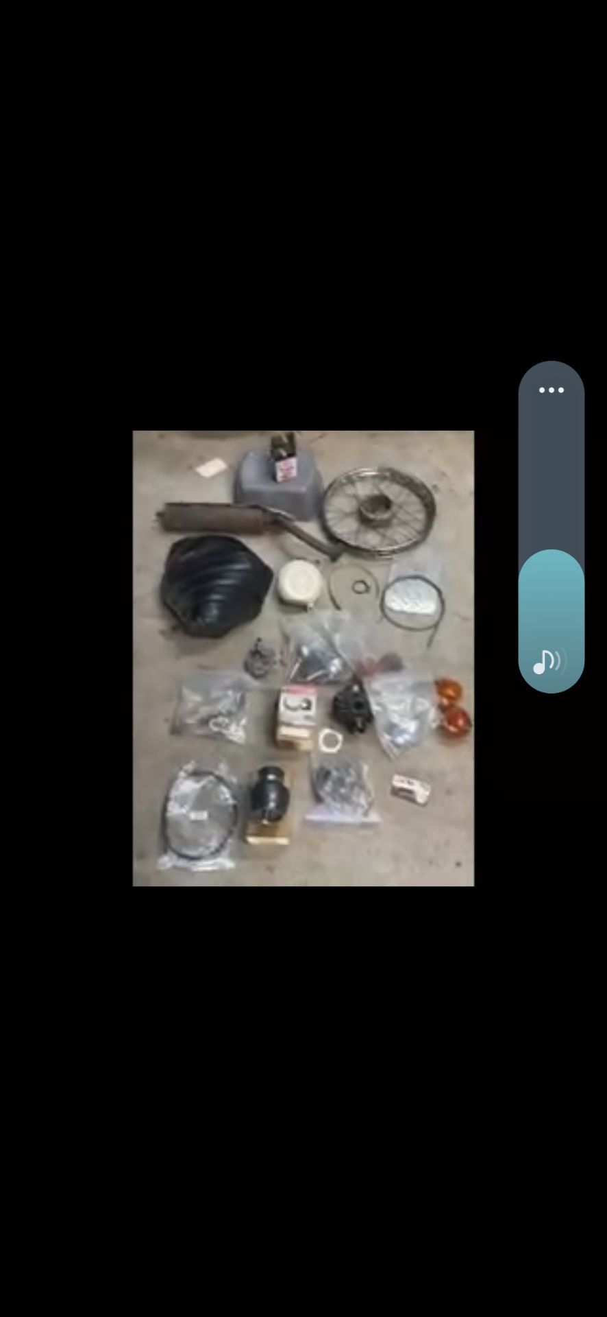 Vintage motorcycle parts