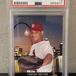 Yadier Molina Star Baseball Player 2004 Donruss Studio #241 PSA 7.5