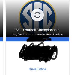 (2) SEC Championship Tickets - 
