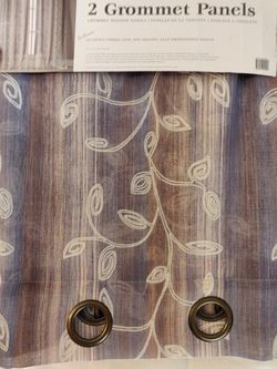 2 New Grommet Panel Ombre Curtains