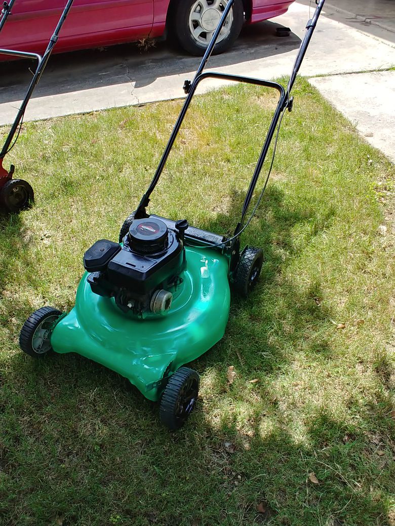 Green hulk lawn mower this takes the bag