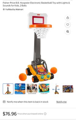 Fisher Price moving basketball hoop