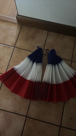 USA colored outside decorations or inside decorations