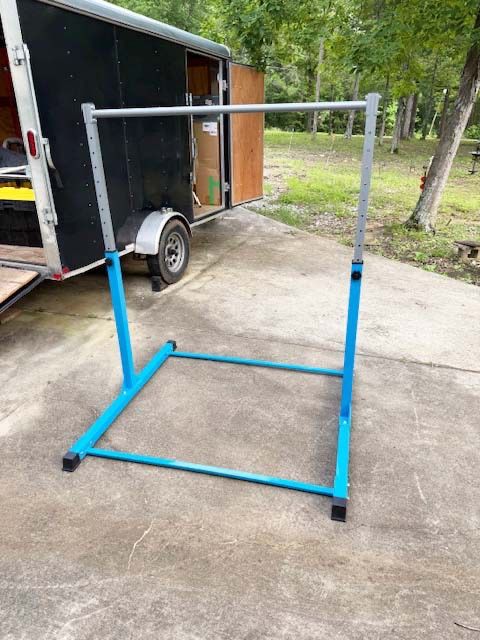 NEW, FIRM, SaflyFun Gymnastics Bar for Kids Ages 3-5 Home with Gymnastics Grips-Blue