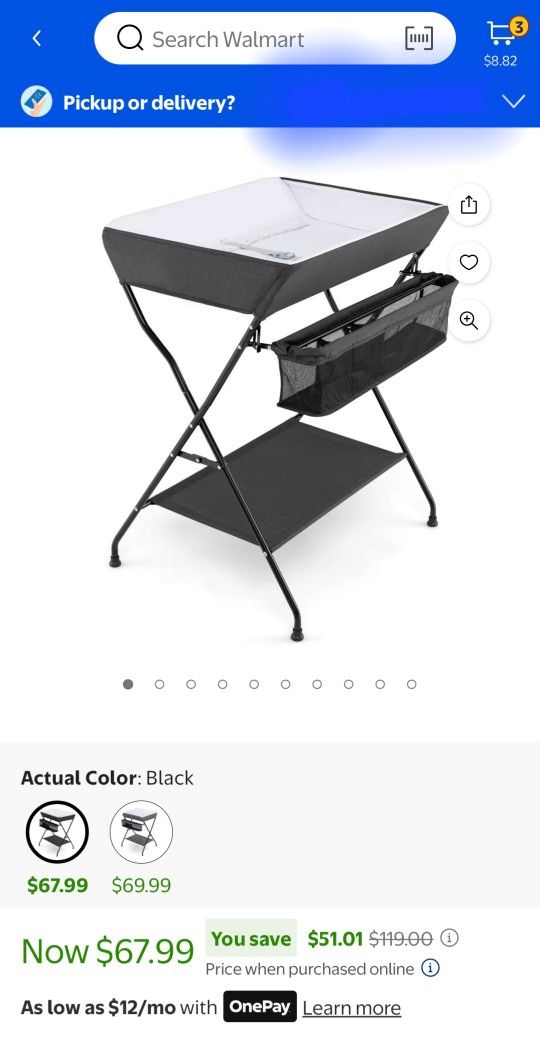 Portable Baby changing table