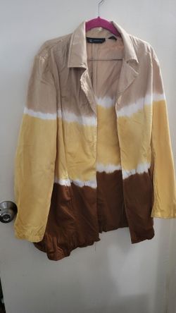 INC International Concepts Tie Dye Skirt Suit Set Jacket & Skirt + Belt XL / 14