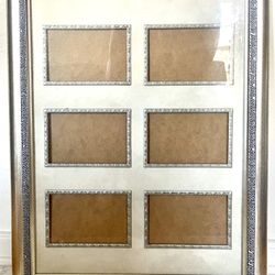 6 Picture Wall Frame Silver