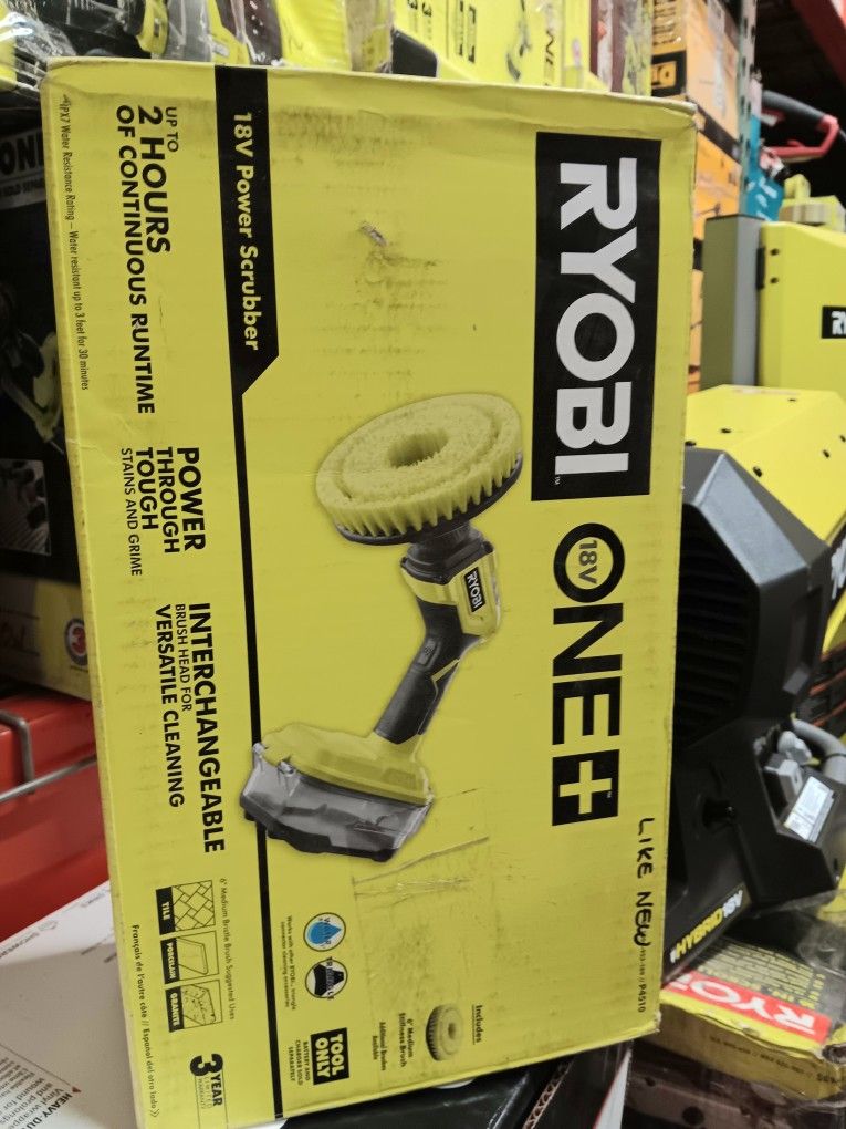 Ryobi ONE + 18V Power Scrubber. Tool Only