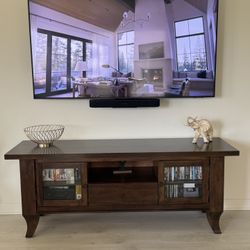 Wood TV Credenza 