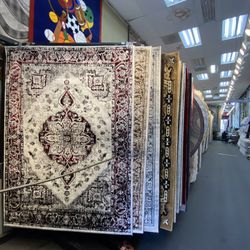 5x7 Area Rugs Carpet Rugs Medalian Design Soft Colors Beige Burgendy
