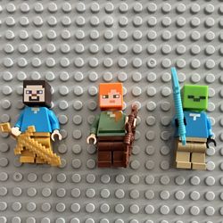 LEGO Minecraft minifigures 