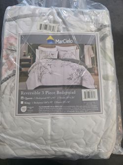 MarCielo Reversible 3-Piece Queen Bedspread Set