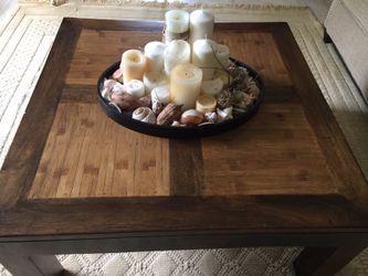 Oversized coffee table.