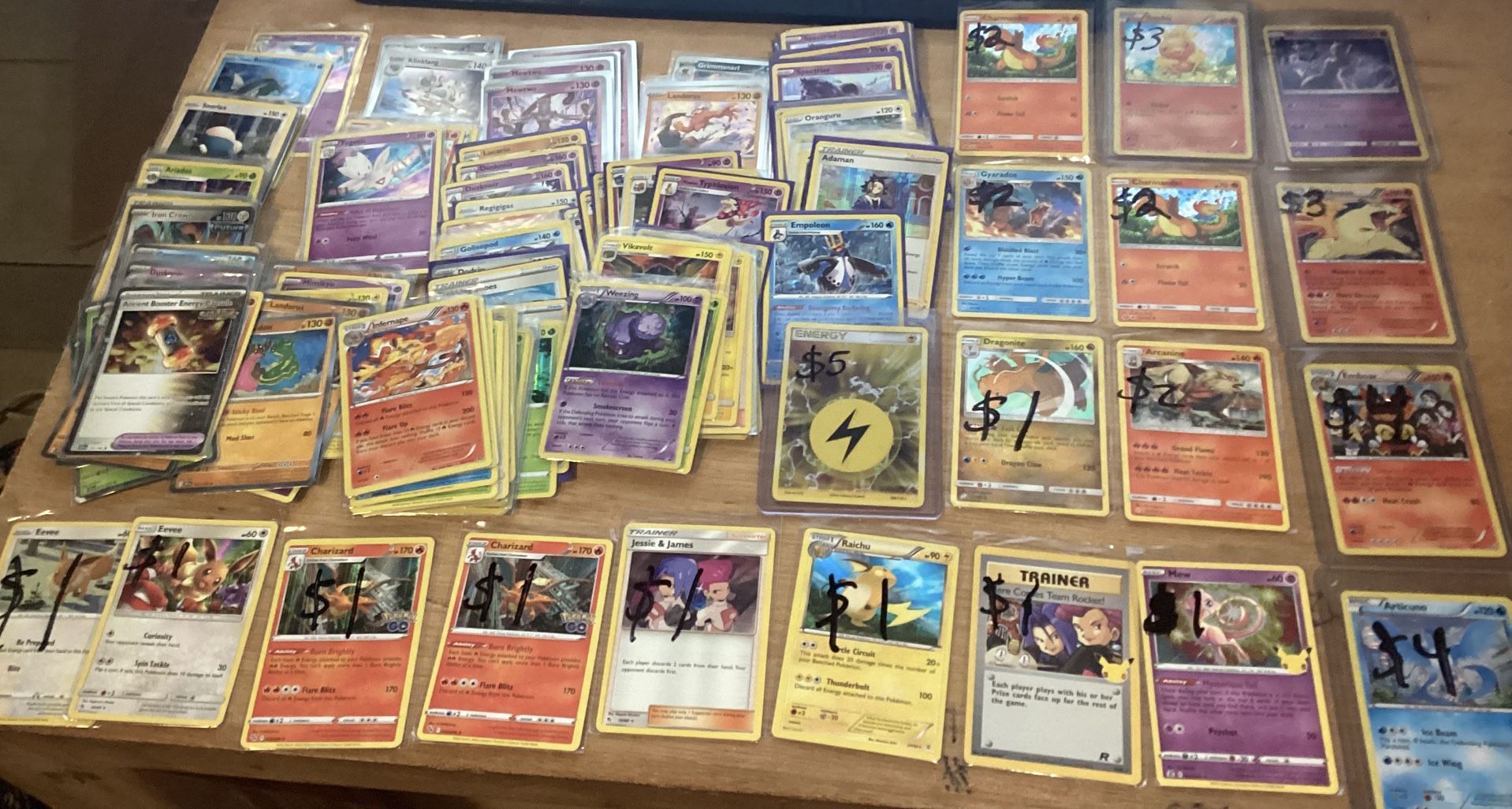 147 Pokemon Holo card lot from 2006 through 2020s