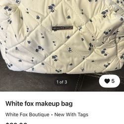 White FOX Make-Up Pouch bag 